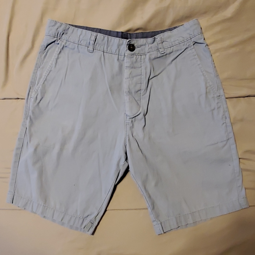 Blue dress shorts